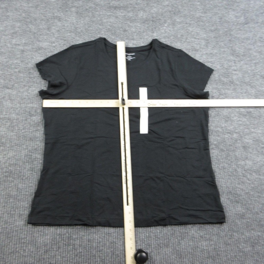 Banana Republic Shirt Womens XXL Black Crew Neck Basic Stretch Modal Cotton NWT - Picture 3 of 16